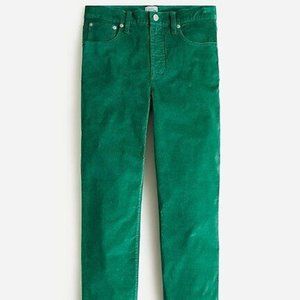 J Crew Straight pant in Vintage Garment-Dyed Stretch Velvet